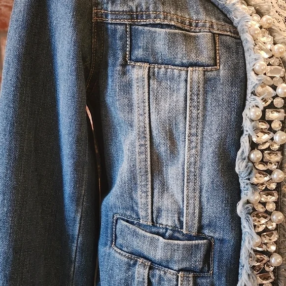 DURAN JEWELED JEAN JACKET - Picture 3 of 4